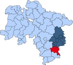 Gebietskarte der Kreisfeuerwehr Goslar