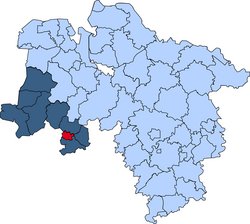 Gebietskarte der Kreisfeuerwehr Osnabrück