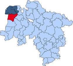 Gebietskarte der Kreisfeuerwehr Leer