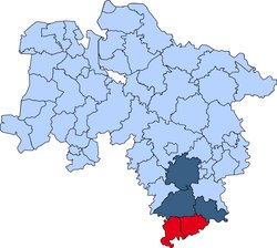 Gebietskarte der Kreisfeuerwehr Göttingen