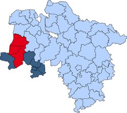 Gebietskarte der Kreisfeuerwehr Emsland