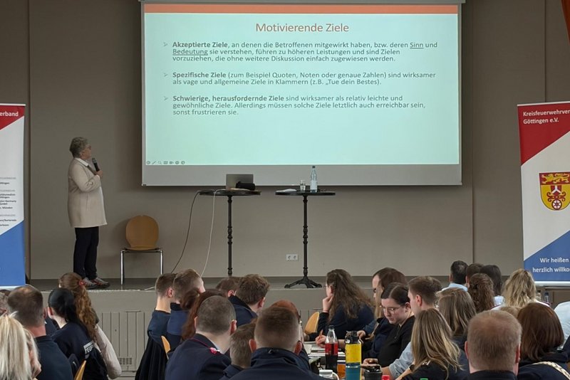 Dr. Angela Daalmann bei ihrem Vortrag