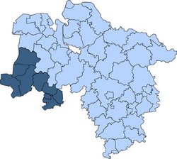 Gebietskarte der Kreisfeuerwehrverbände Osnabrück 2