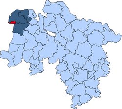 Gebietskarte der Kreisfeuerwehr Emden