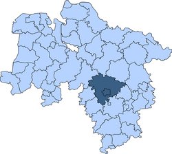 Gebietskarte der Kreisfeuerwehrverbände Hannover